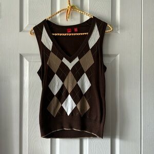 Vintage Esprit Argyle Sweater Vest